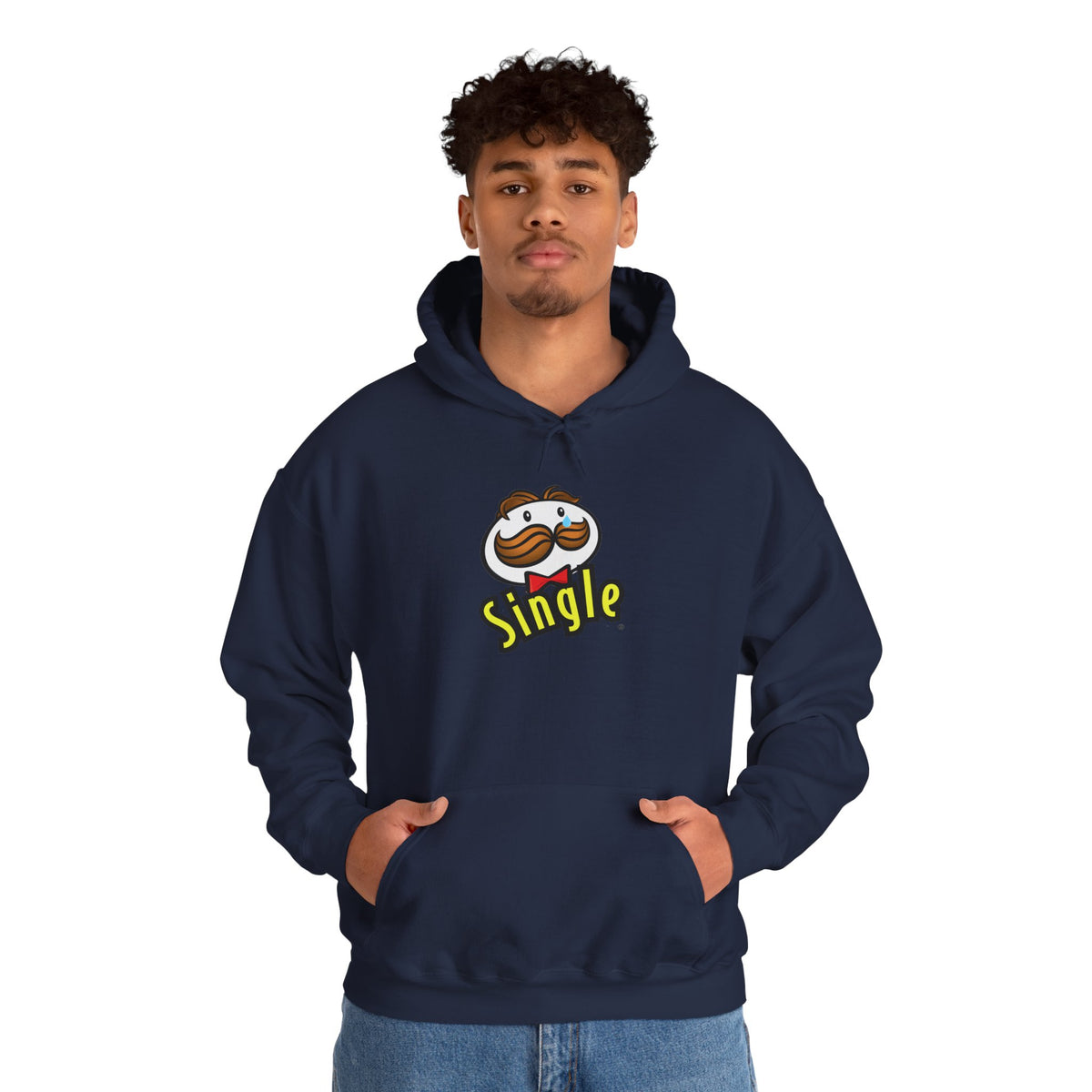 Single Pringles Mascot Hoodie — Funny Single Graphic Pullover