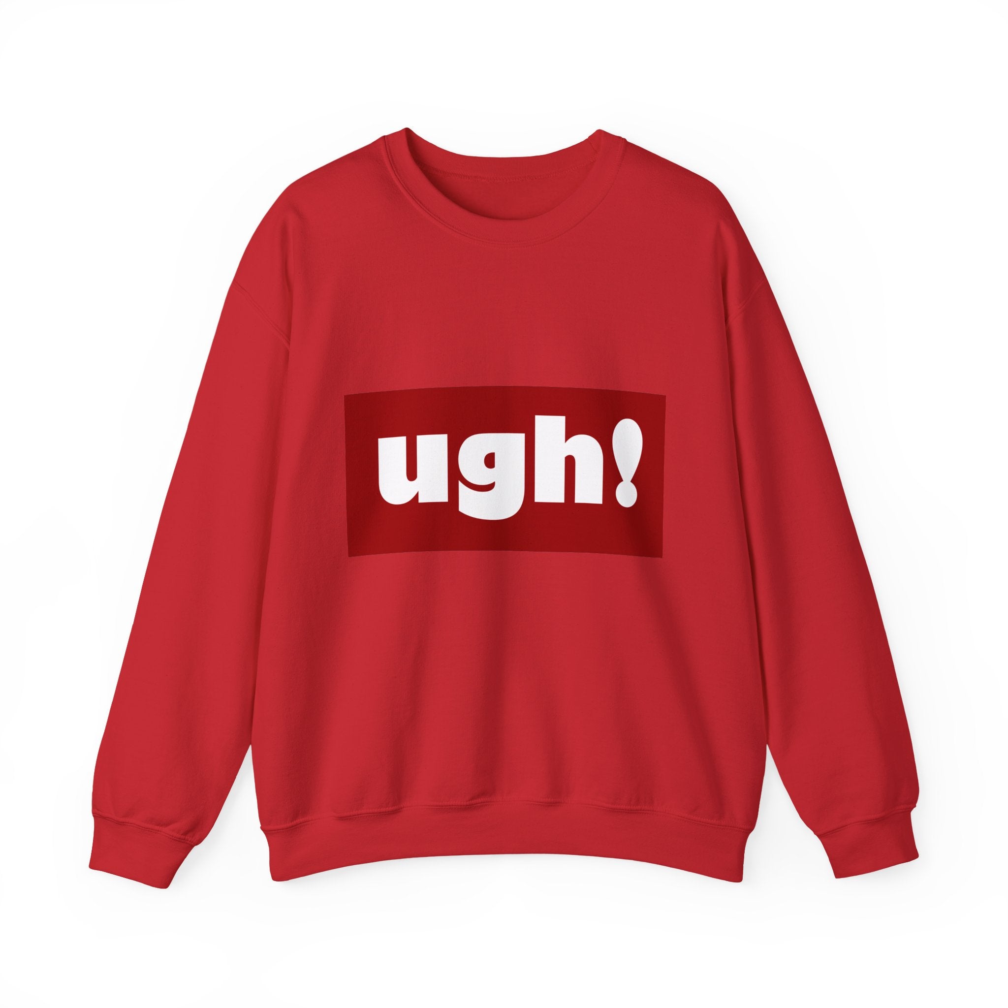 Ugh! Graphic Crewneck Sweatshirt – Casual Statement Pullover