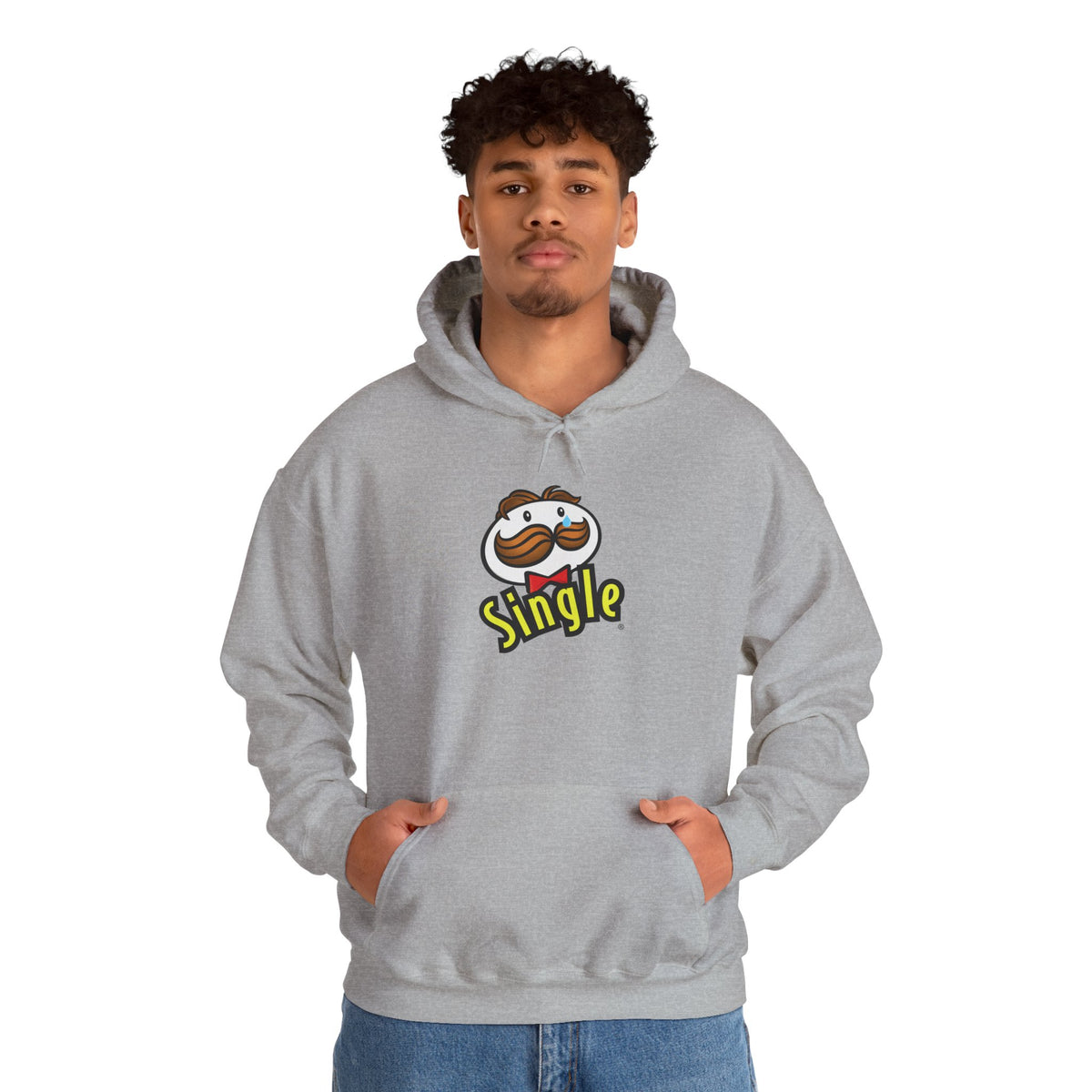 Single Pringles Mascot Hoodie — Funny Single Graphic Pullover