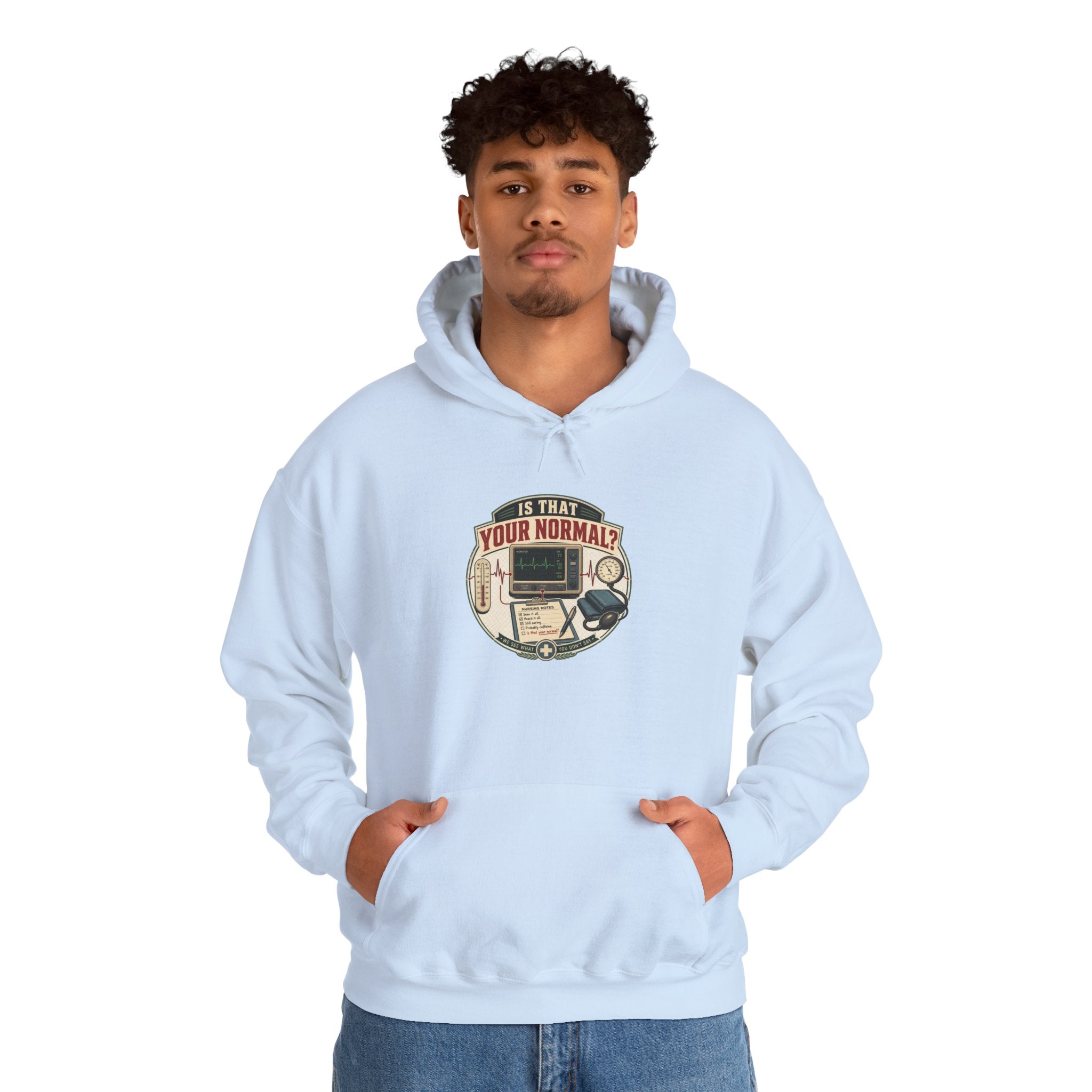 Hoodie – Retro Tech "Is That Your Normal?" Vintage Computer Graphic