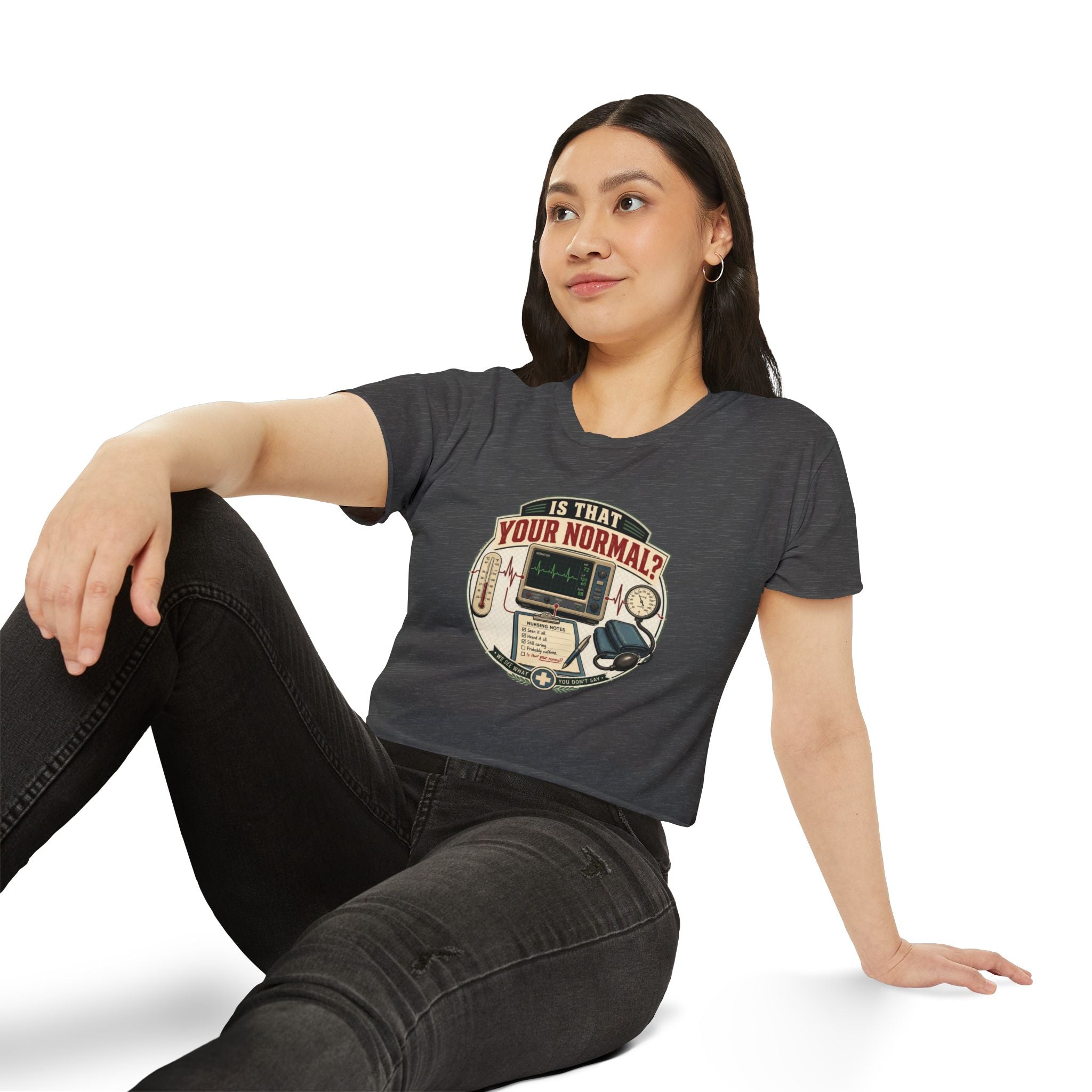 Is That Your Normal? Medical Monitor Graphic Crop Top