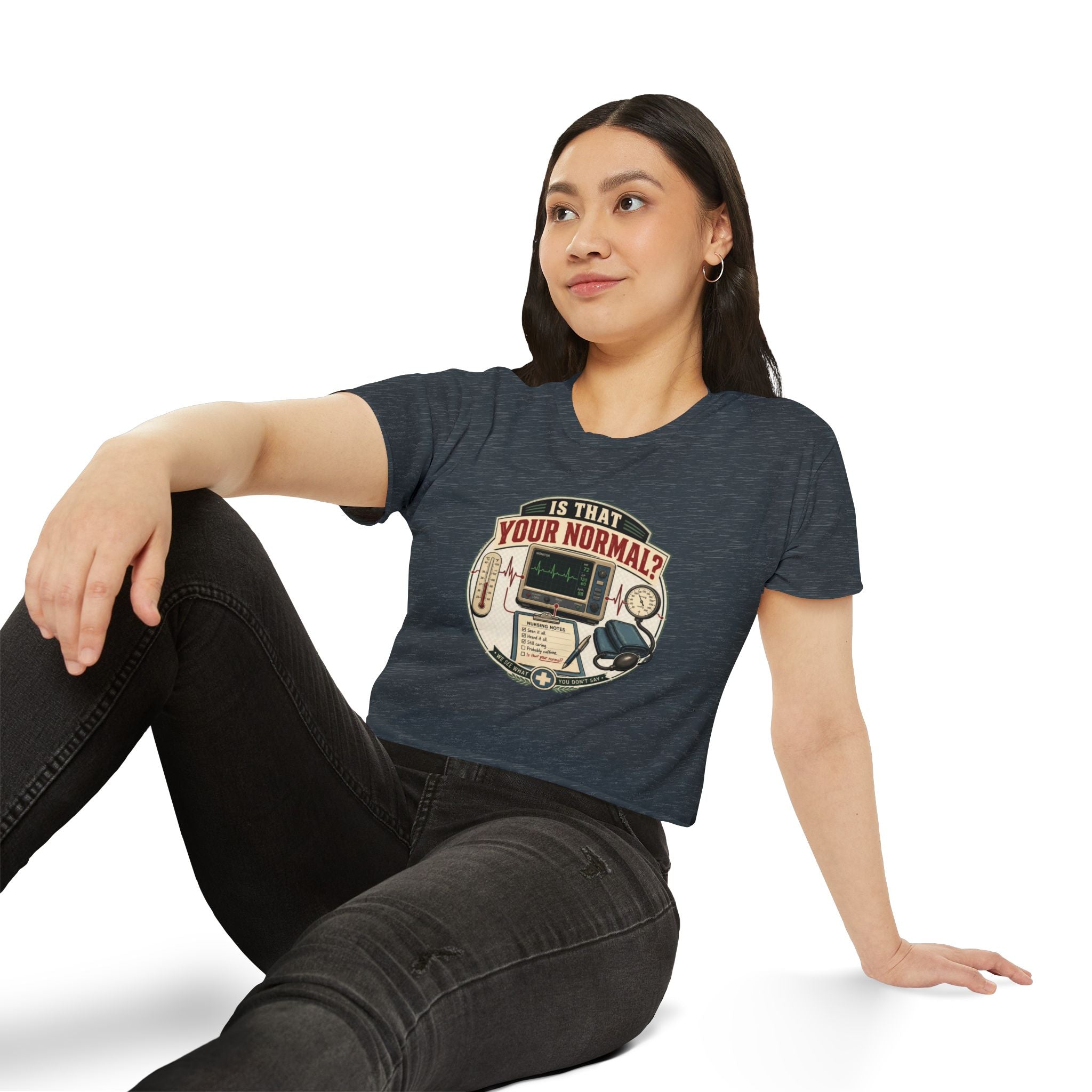 Is That Your Normal? Medical Monitor Graphic Crop Top