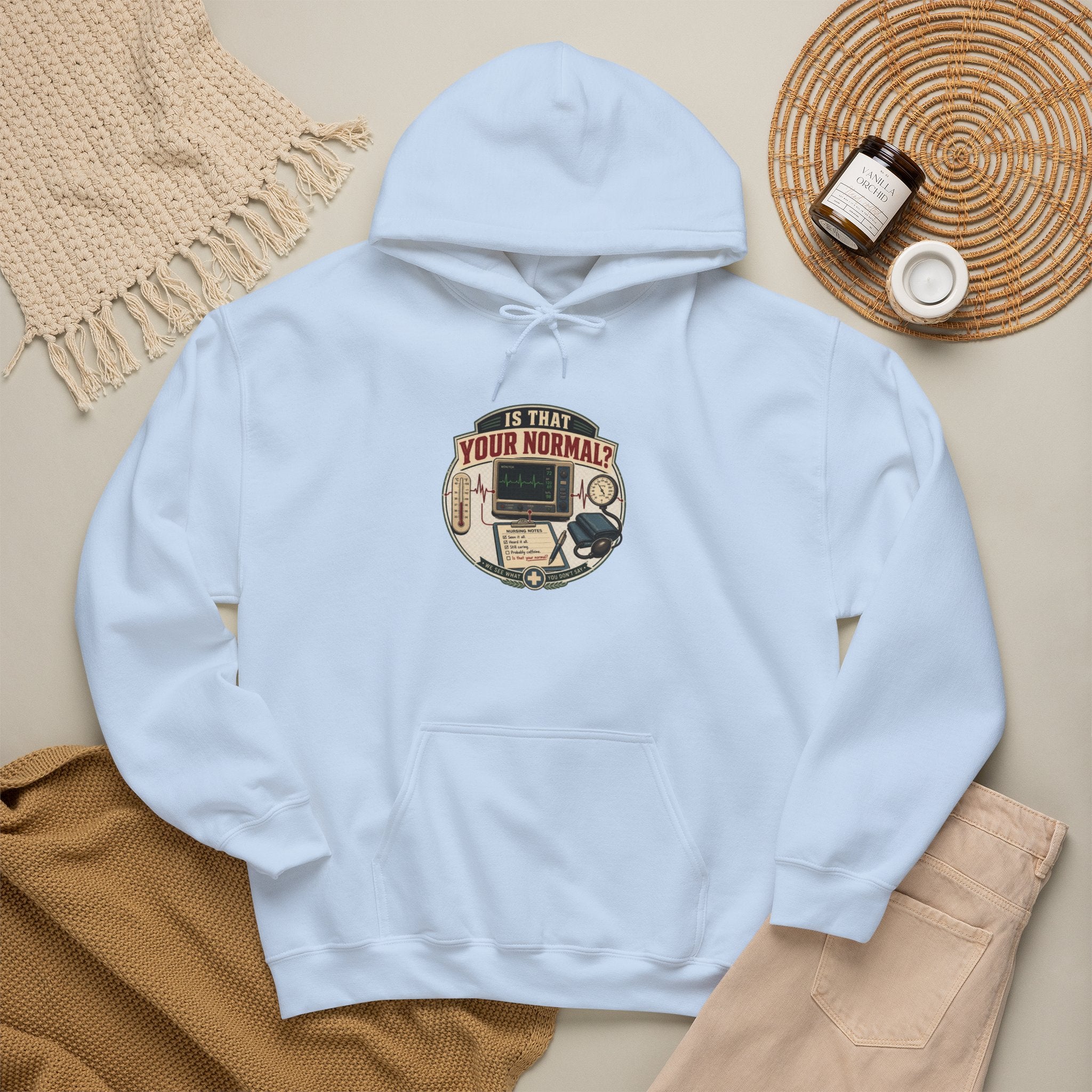 Hoodie – Retro Tech "Is That Your Normal?" Vintage Computer Graphic