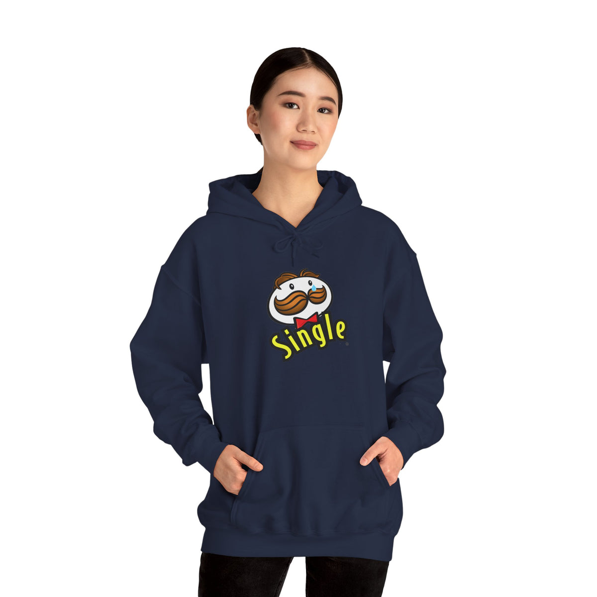 Single Pringles Mascot Hoodie — Funny Single Graphic Pullover