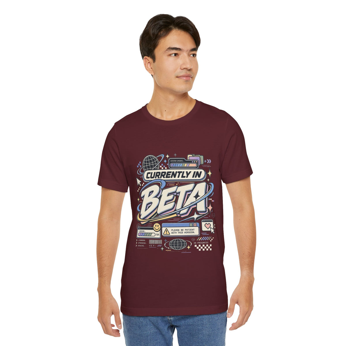 Currently in Beta T-Shirt — Retro Tech Graphic Tee