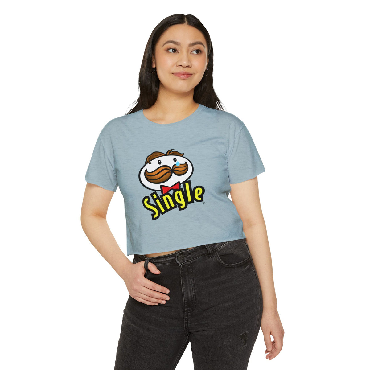 Single Pringles-Inspired Crop Top — Women's Festival Graphic Tee