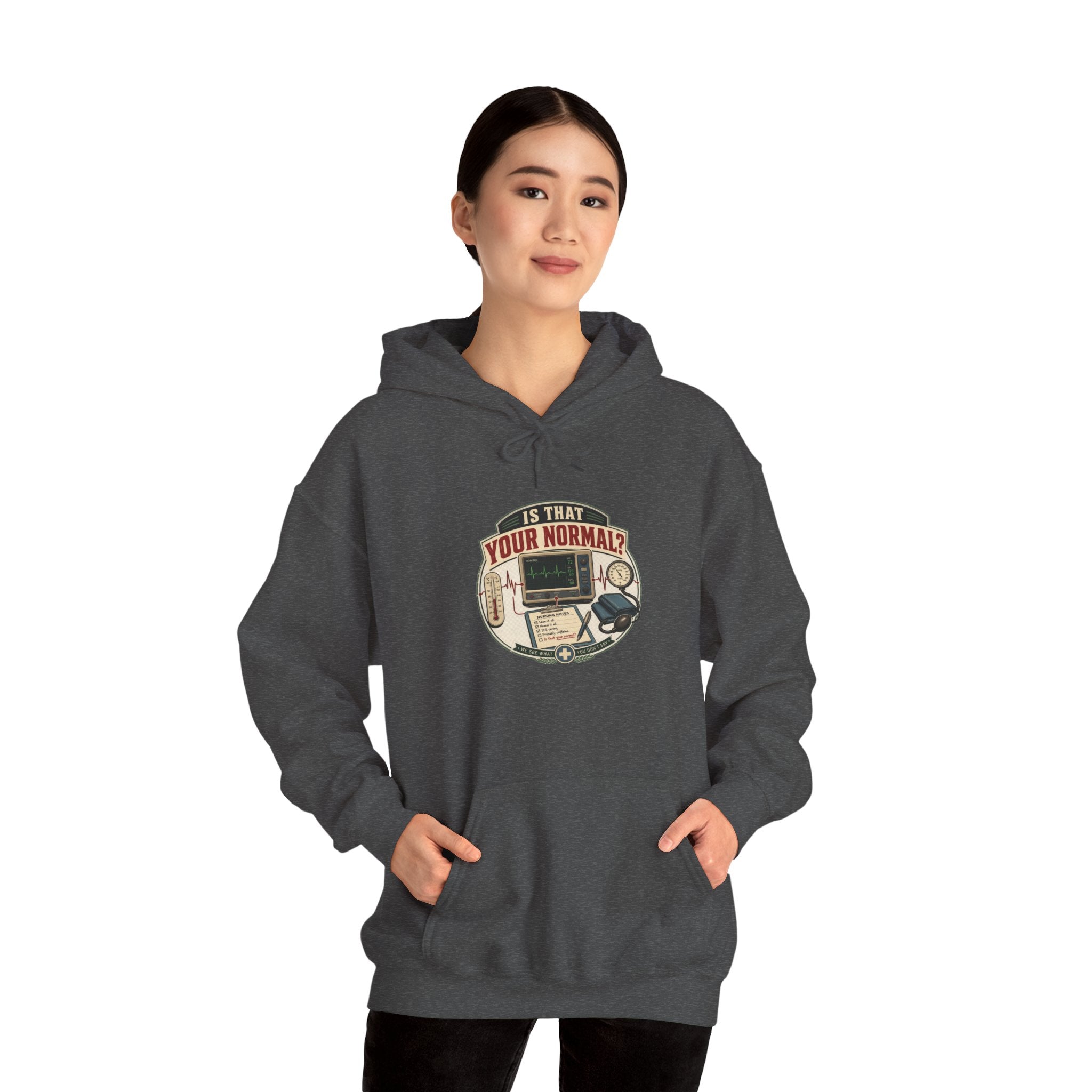 Hoodie – Retro Tech "Is That Your Normal?" Vintage Computer Graphic