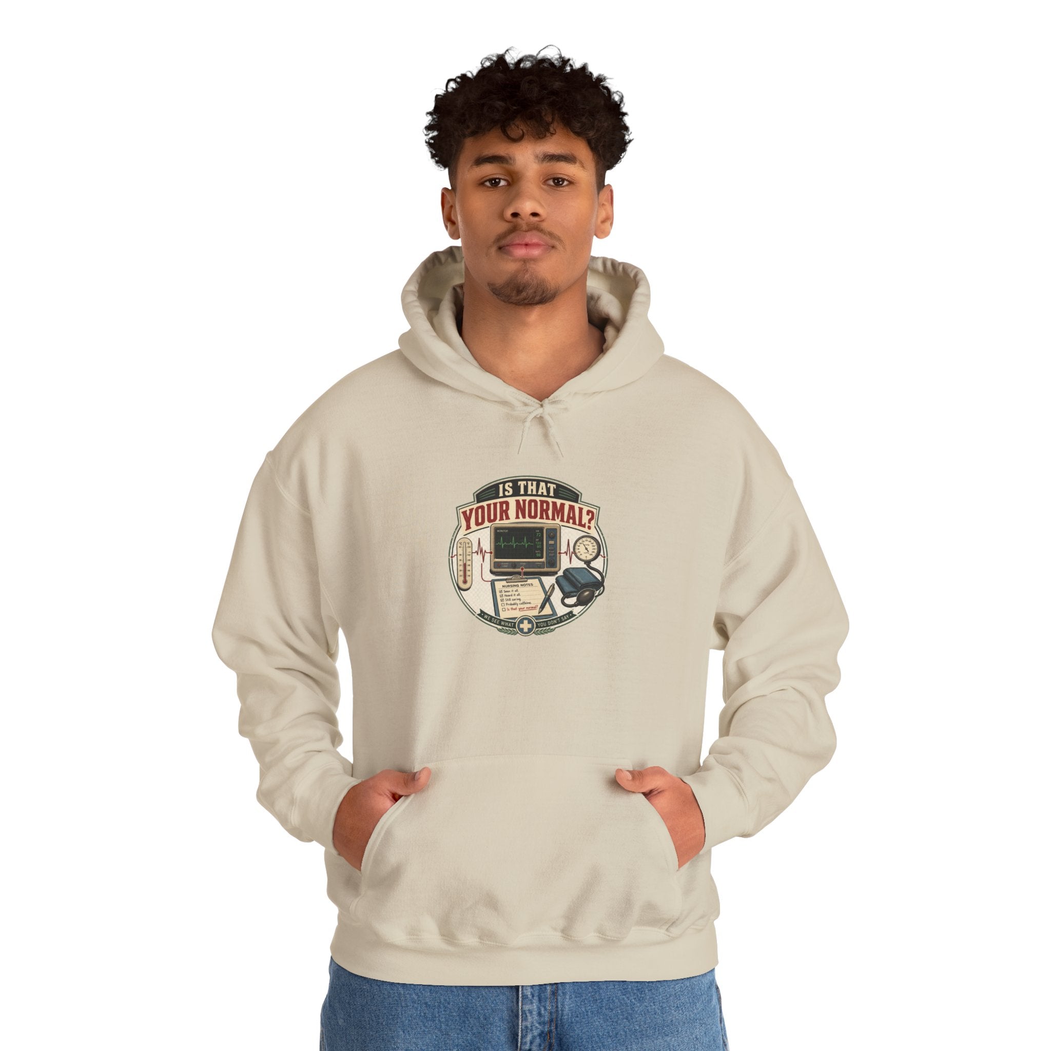Hoodie – Retro Tech "Is That Your Normal?" Vintage Computer Graphic
