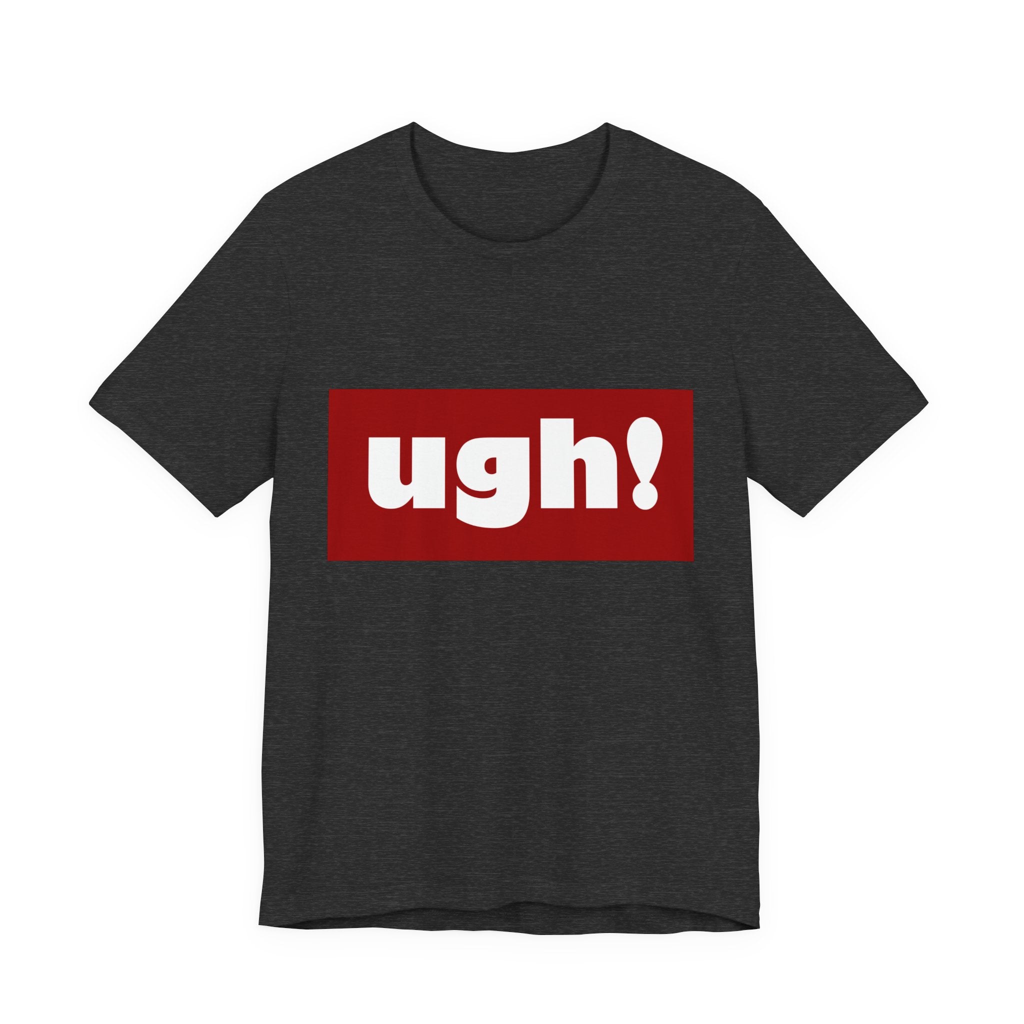 Ugh! Graphic Tee — Red Block Statement T-Shirt