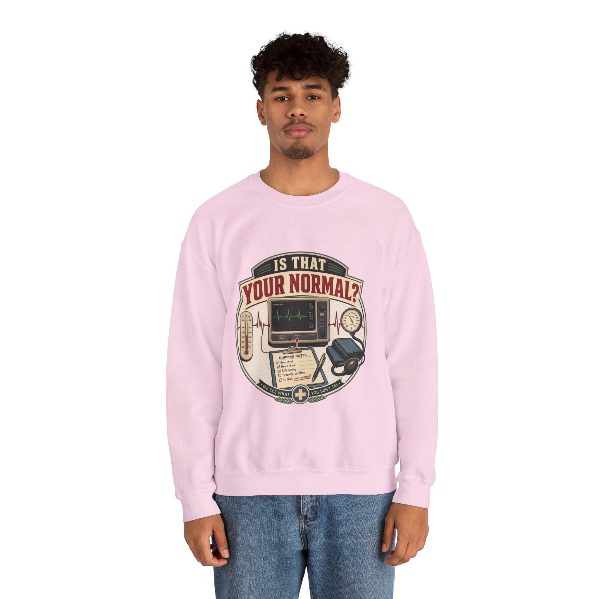 “Is That Your Normal?” Vintage Medical Tech Design Crewneck Sweatshirt