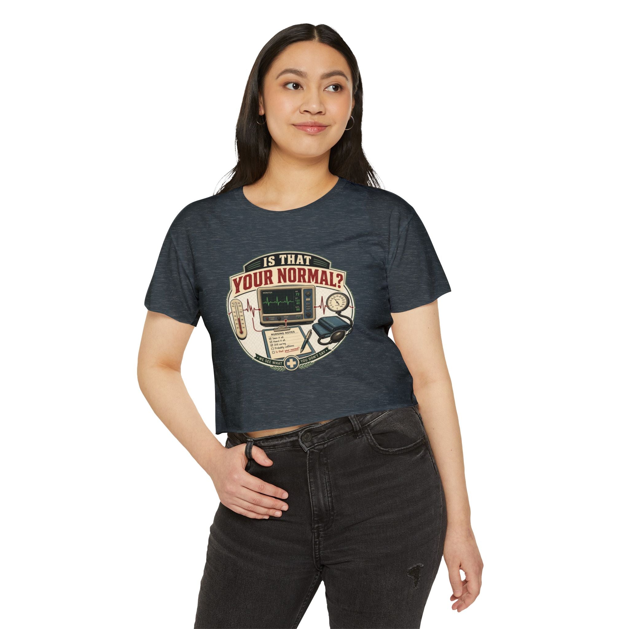 Is That Your Normal? Medical Monitor Graphic Crop Top