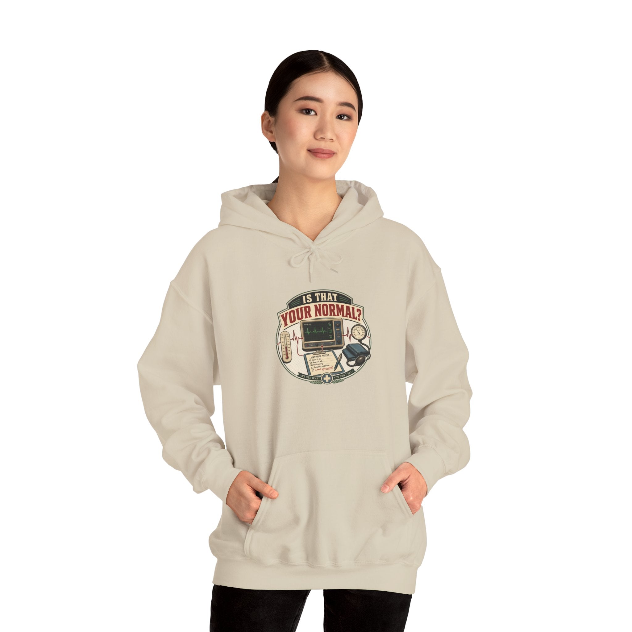 Hoodie – Retro Tech "Is That Your Normal?" Vintage Computer Graphic
