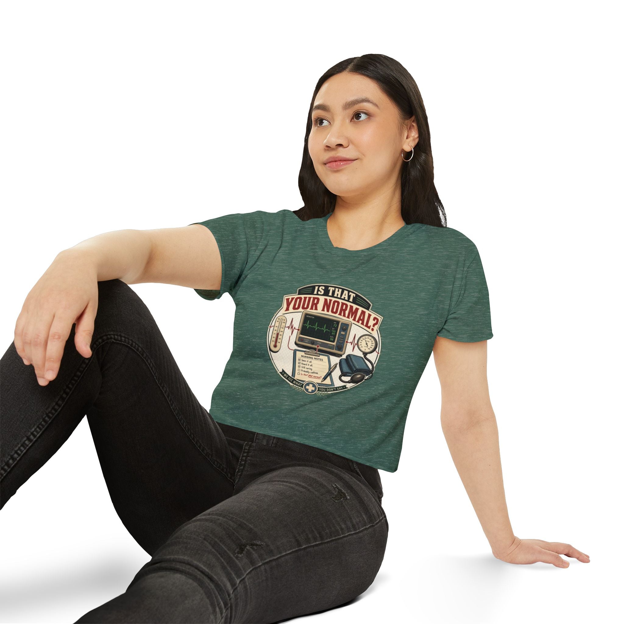 Is That Your Normal? Medical Monitor Graphic Crop Top