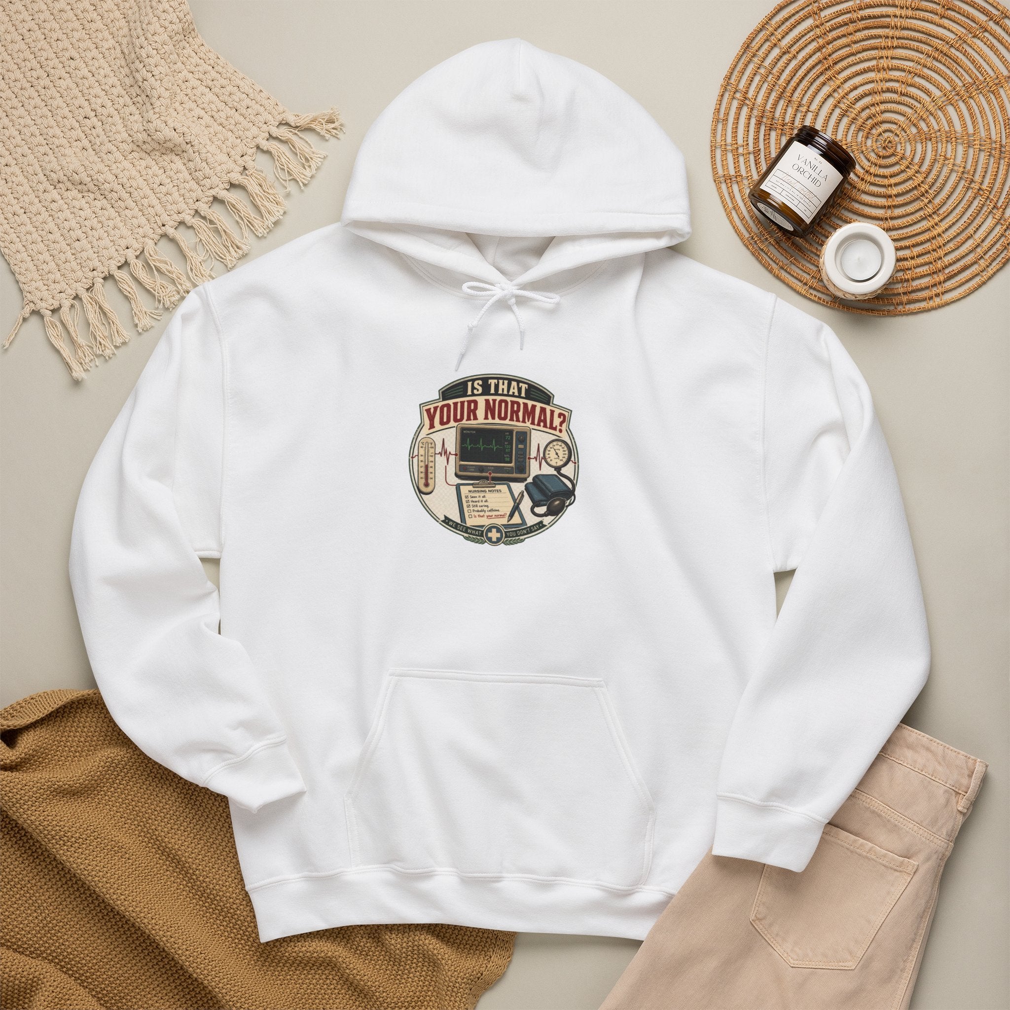 Hoodie – Retro Tech "Is That Your Normal?" Vintage Computer Graphic