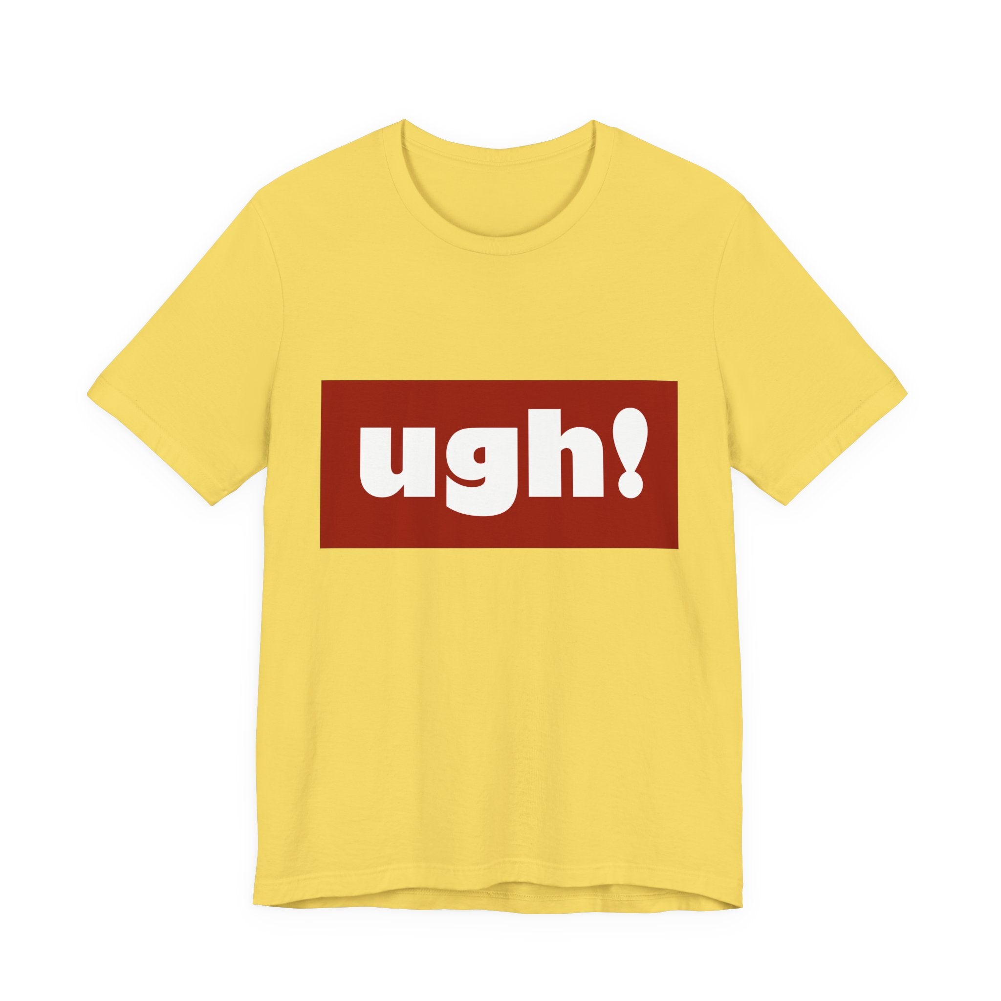 Ugh! Graphic Tee — Red Block Statement T-Shirt