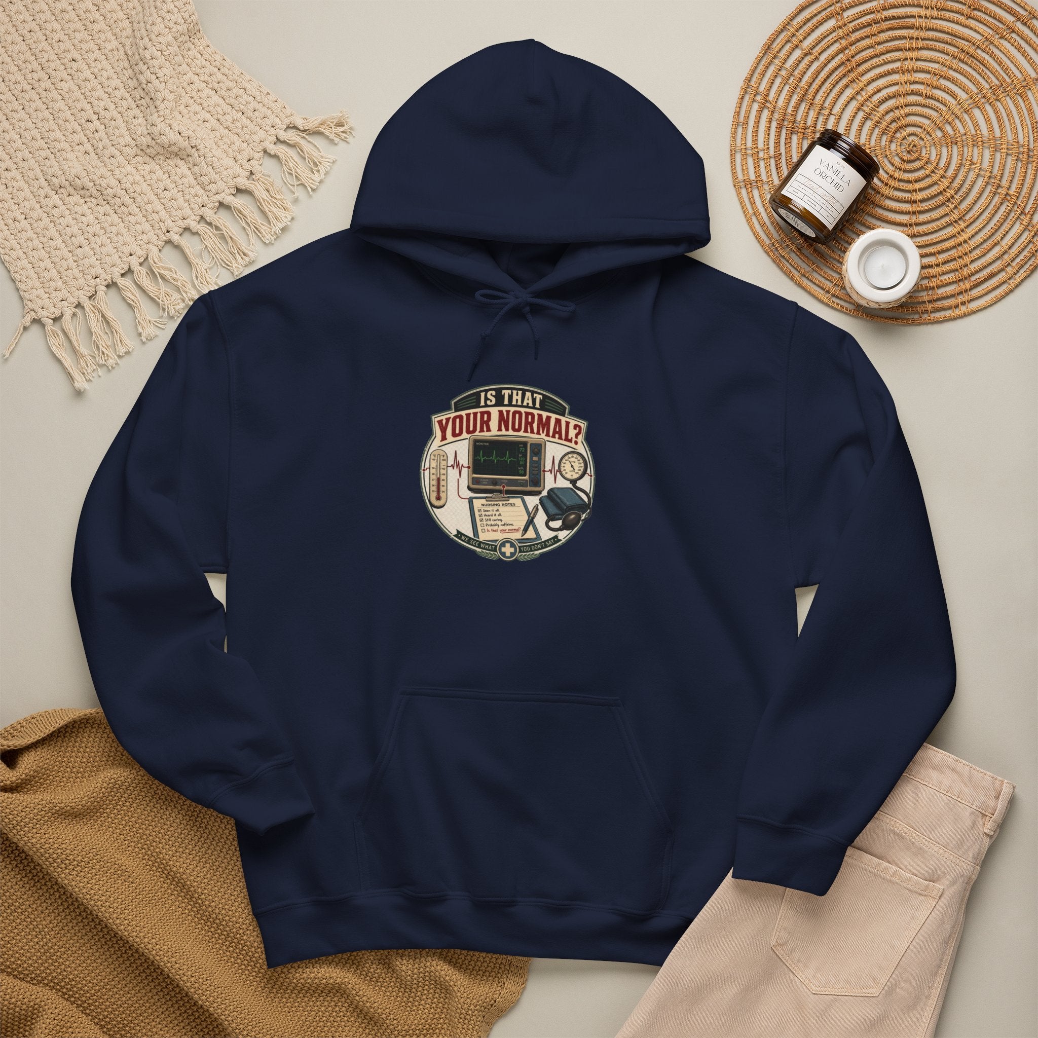 Hoodie – Retro Tech "Is That Your Normal?" Vintage Computer Graphic