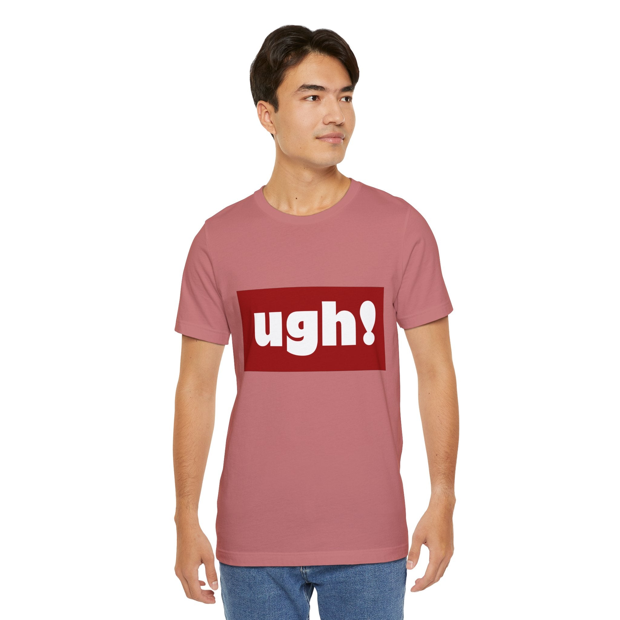 Ugh! Graphic Tee — Red Block Statement T-Shirt