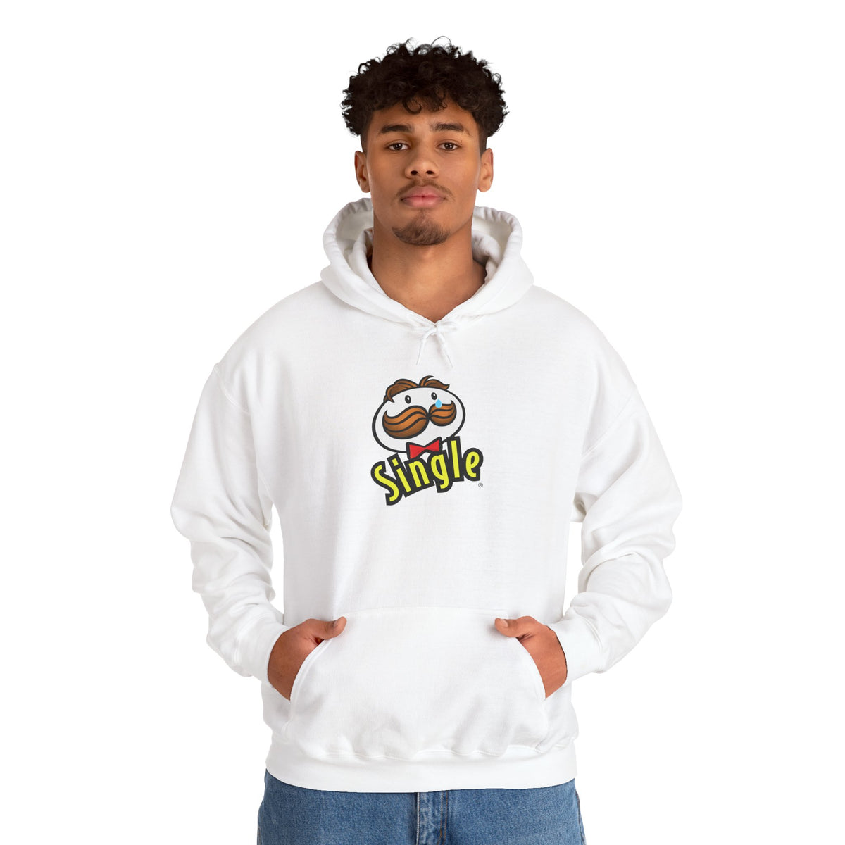 Single Pringles Mascot Hoodie — Funny Single Graphic Pullover