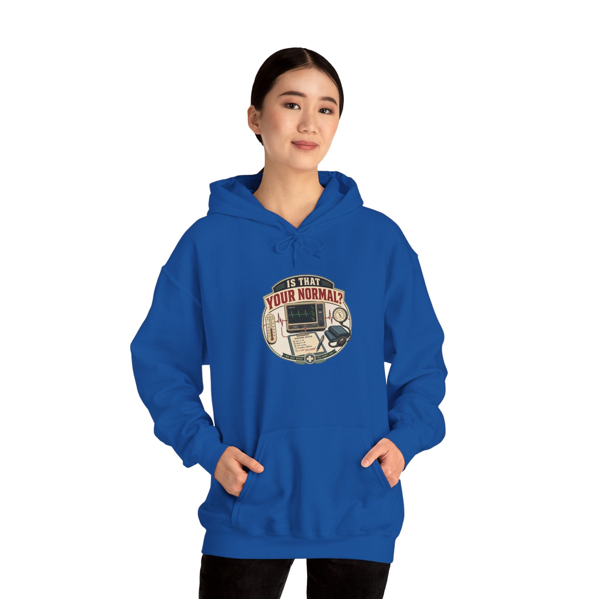 Hoodie – Retro Tech "Is That Your Normal?" Vintage Computer Graphic