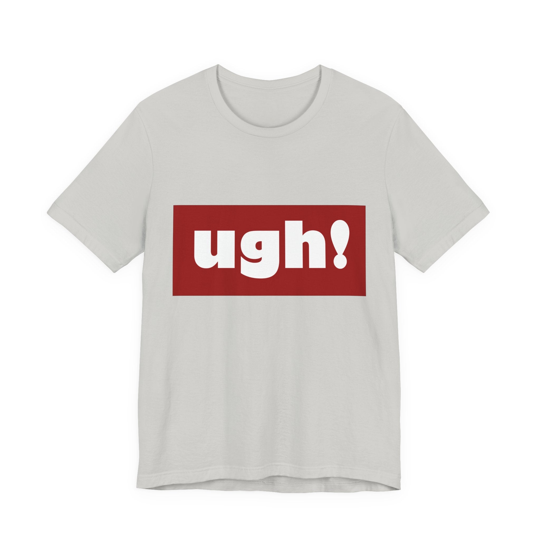 Ugh! Graphic Tee — Red Block Statement T-Shirt