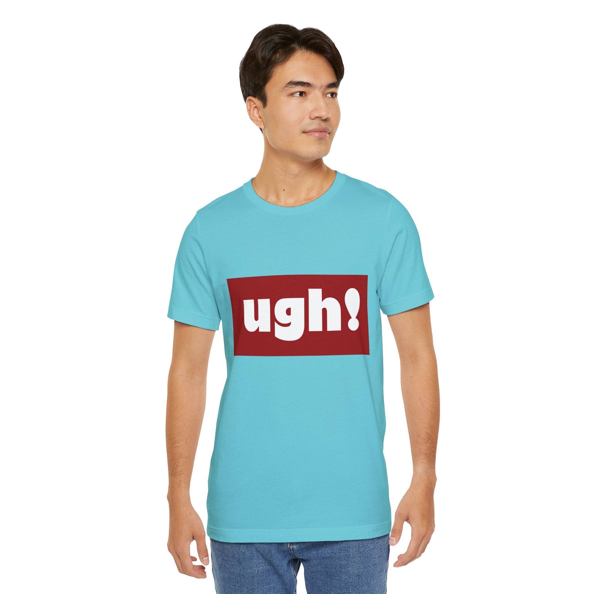 Ugh! Graphic Tee — Red Block Statement T-Shirt