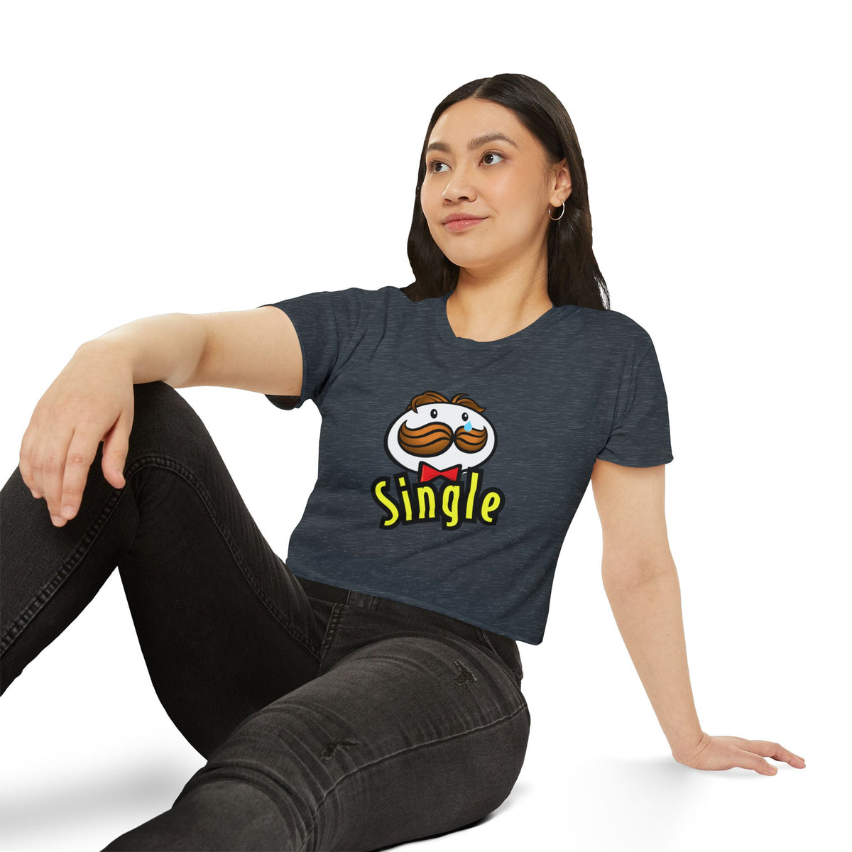 Single Pringles-Inspired Crop Top — Women's Festival Graphic Tee