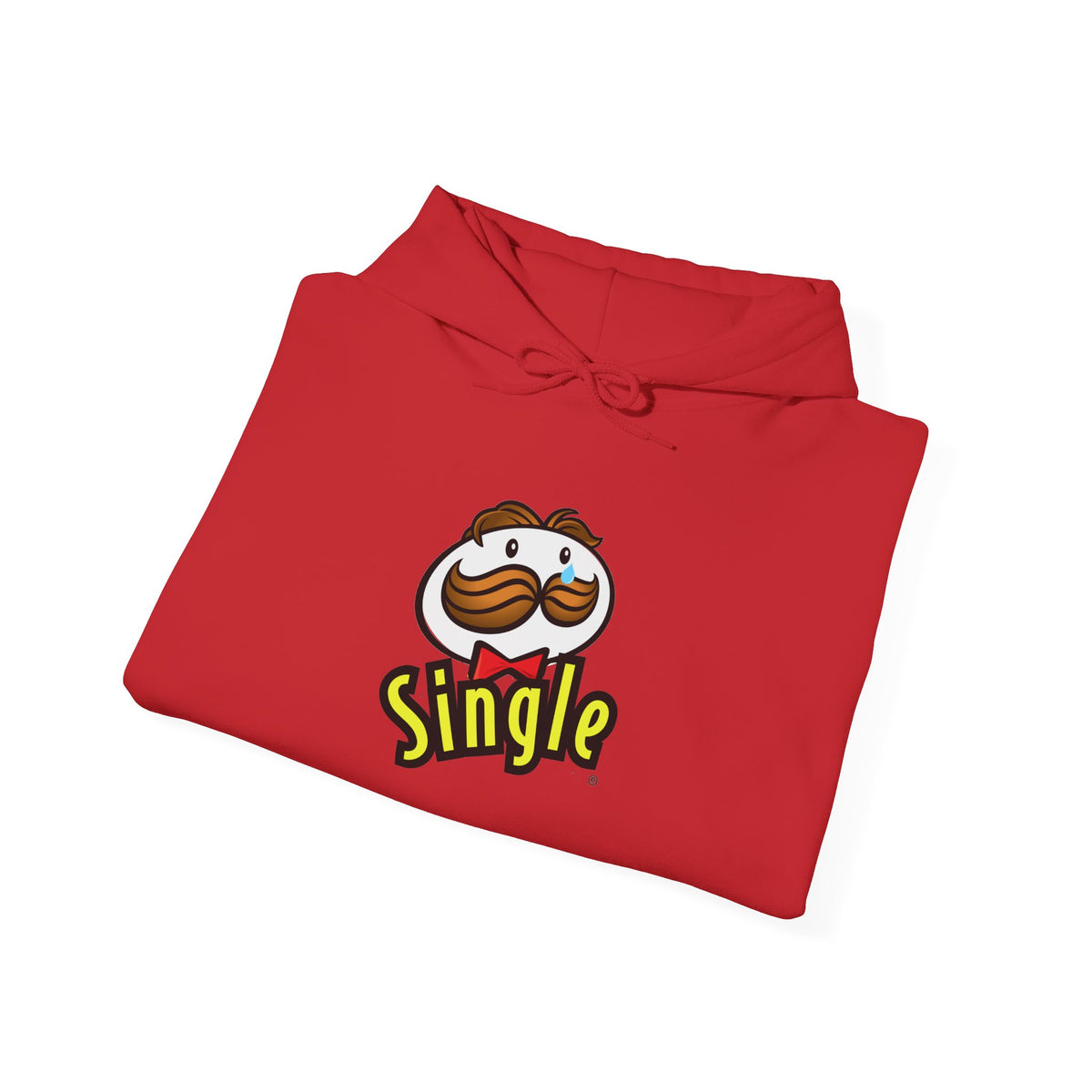 Single Pringles Mascot Hoodie — Funny Single Graphic Pullover