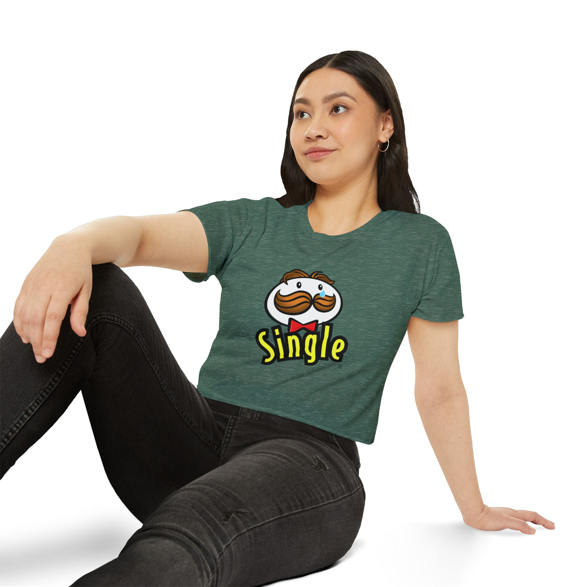 Single Pringles-Inspired Crop Top — Women's Festival Graphic Tee