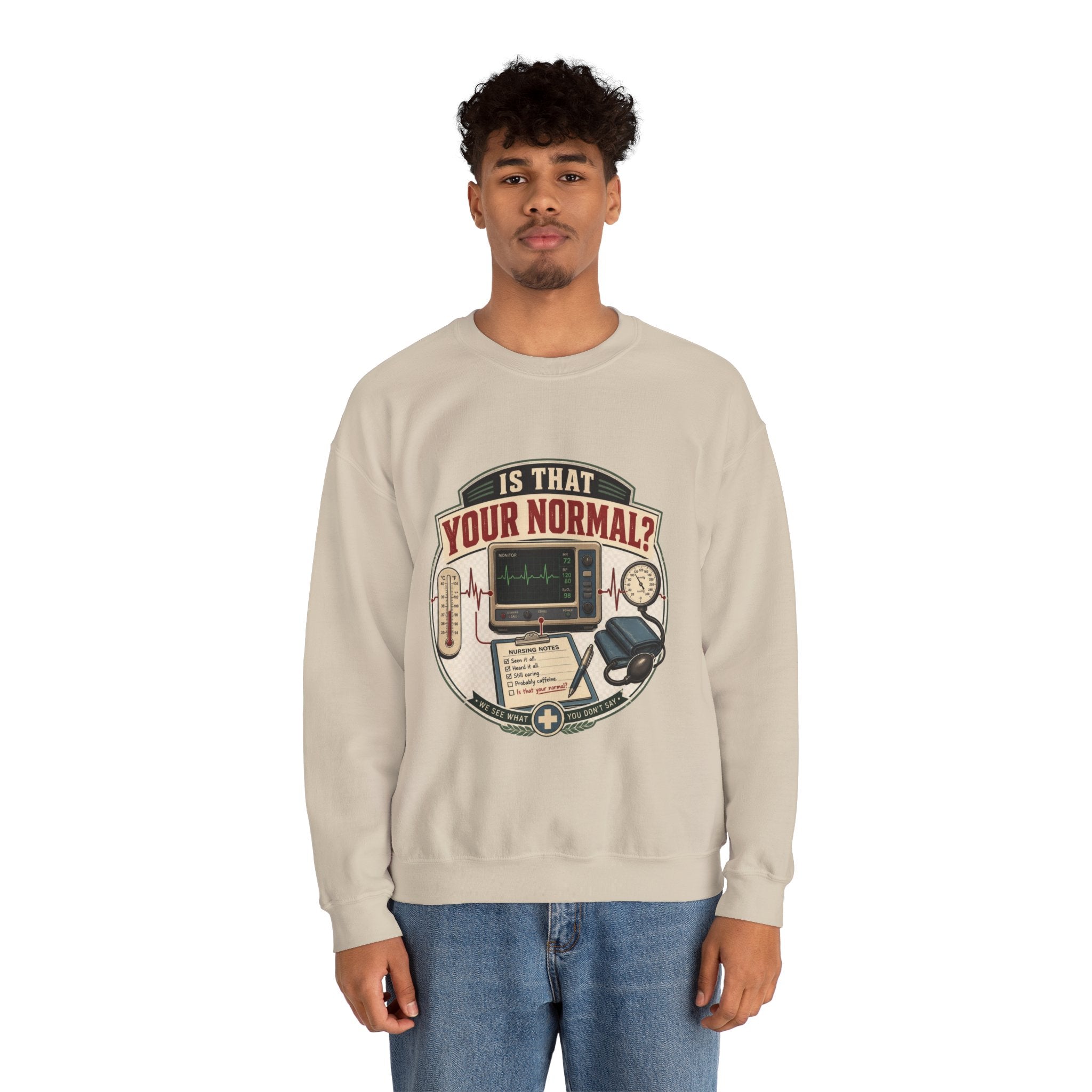 “Is That Your Normal?” Vintage Medical Tech Design Crewneck Sweatshirt