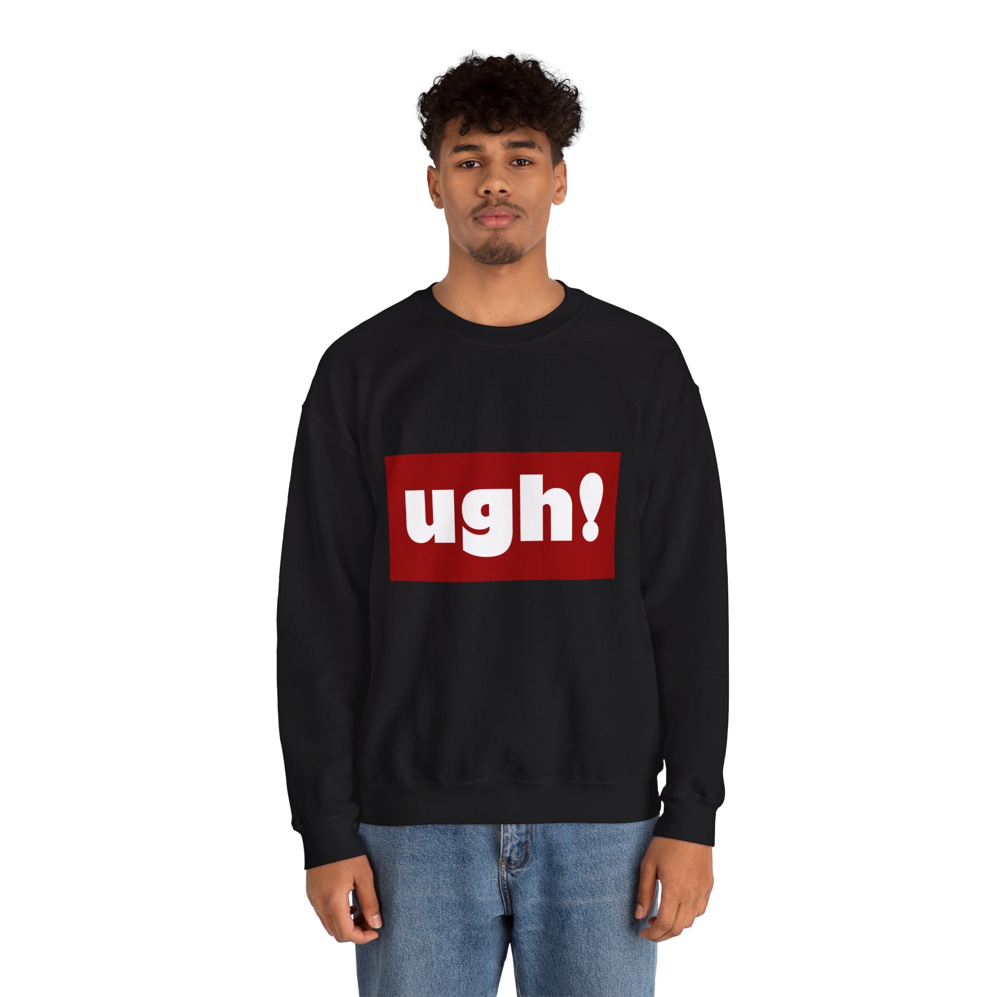 Ugh! Graphic Crewneck Sweatshirt – Casual Statement Pullover
