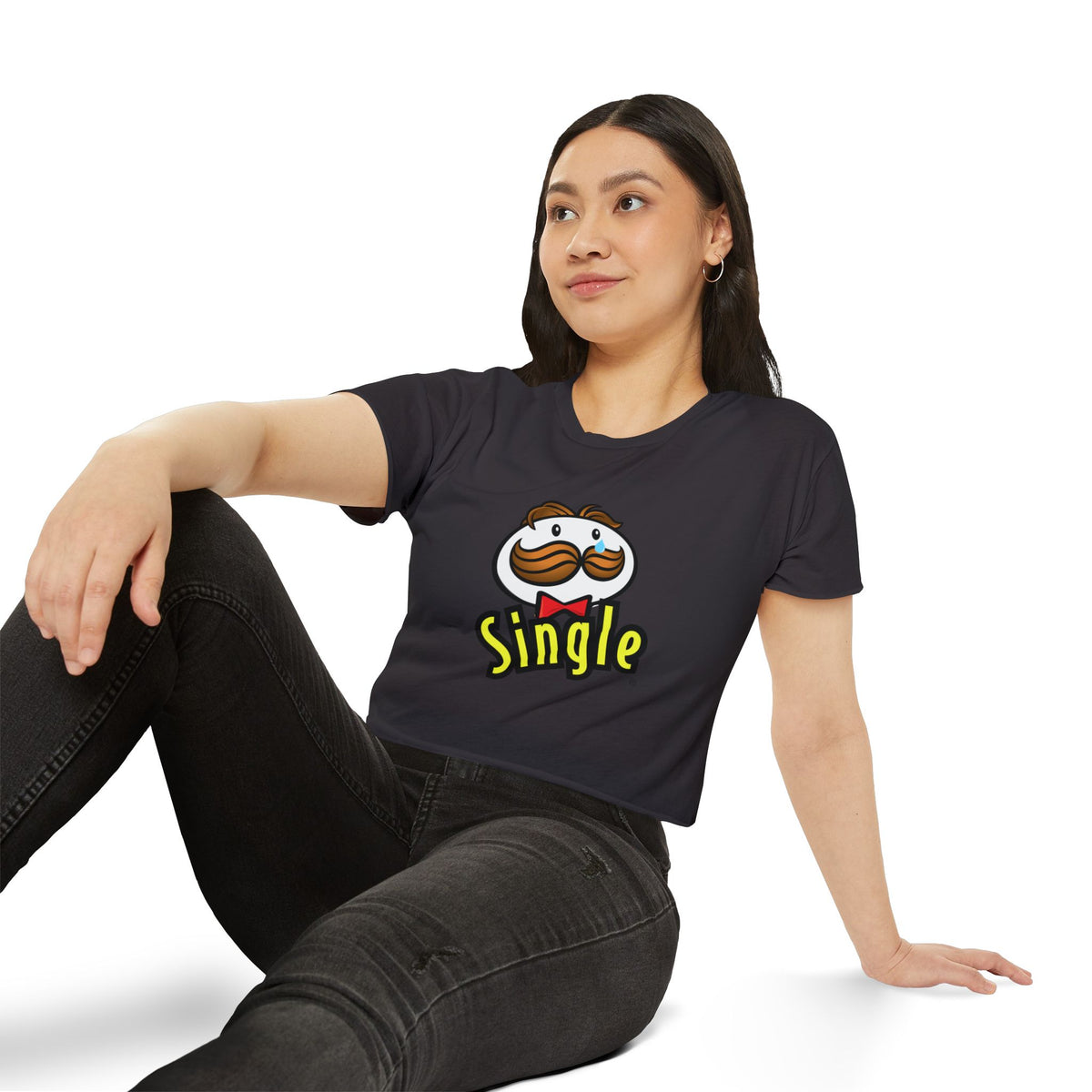 Single Pringles-Inspired Crop Top — Women's Festival Graphic Tee