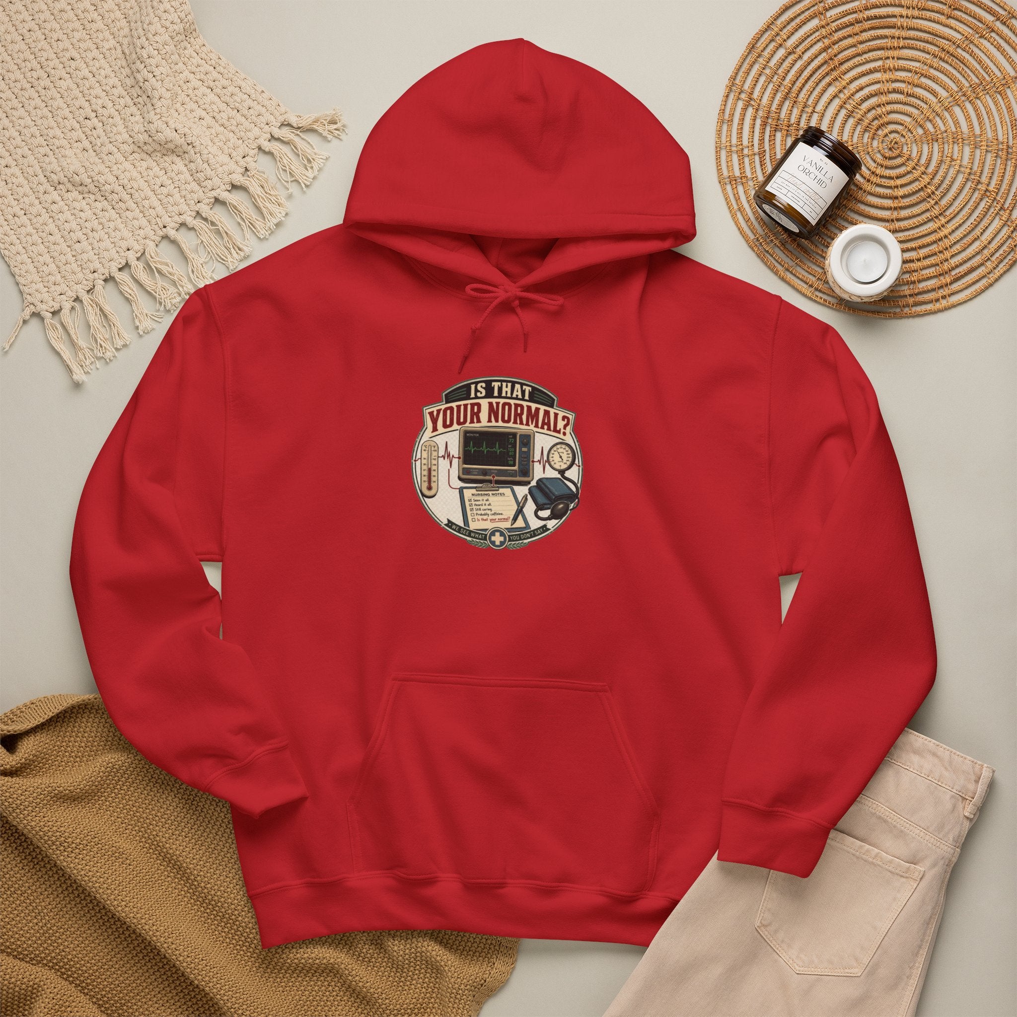 Hoodie – Retro Tech "Is That Your Normal?" Vintage Computer Graphic