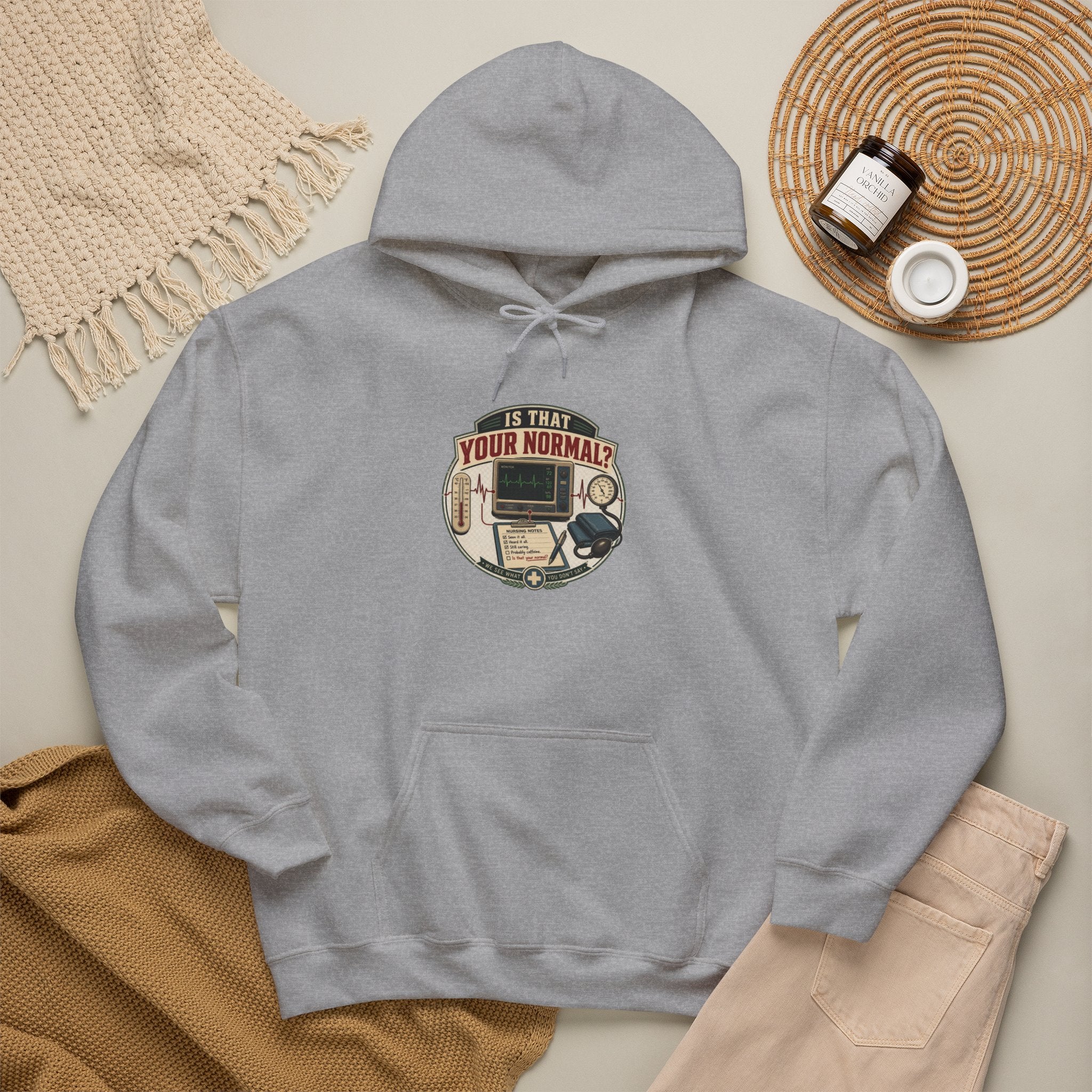 Hoodie – Retro Tech "Is That Your Normal?" Vintage Computer Graphic