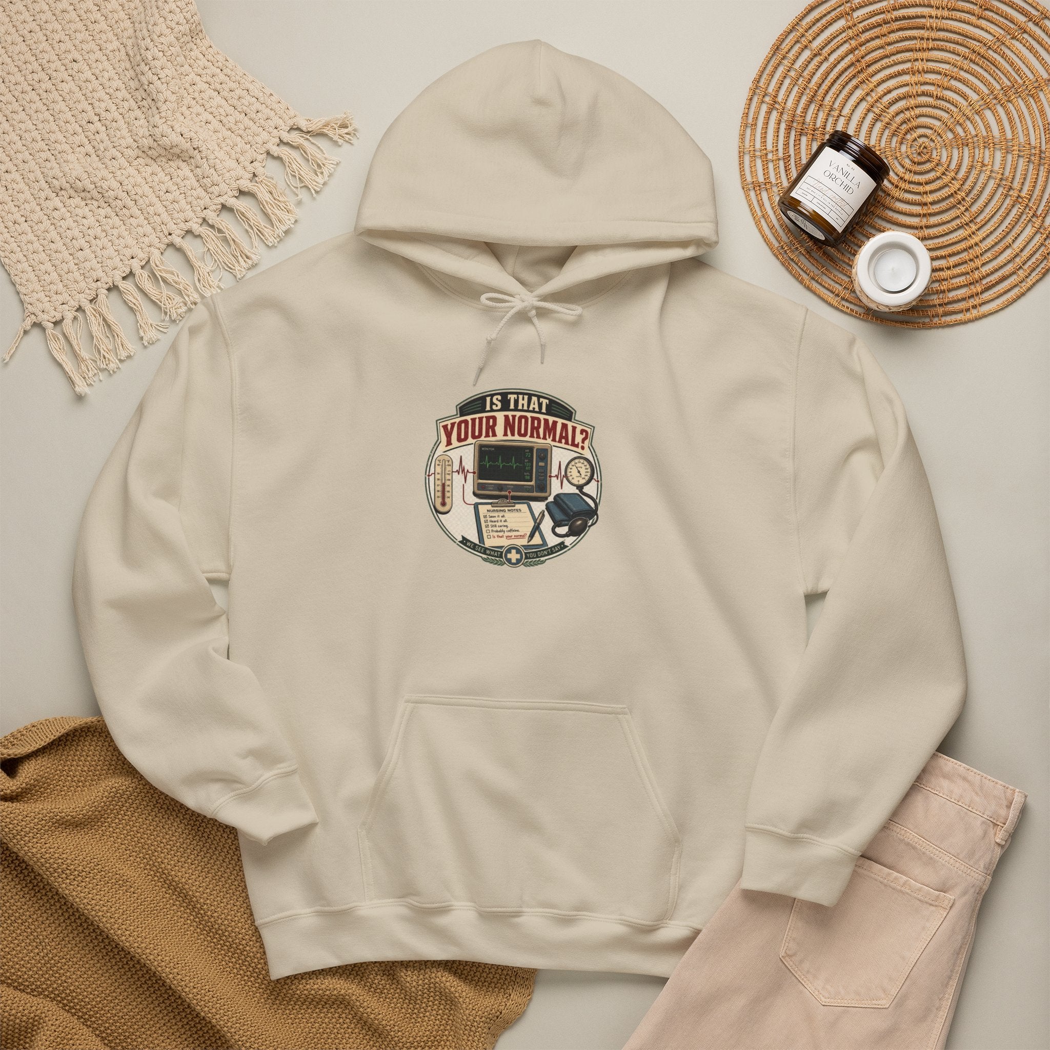 Hoodie – Retro Tech "Is That Your Normal?" Vintage Computer Graphic