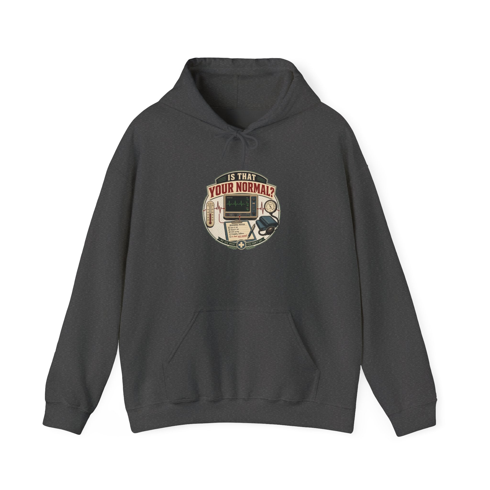 Hoodie – Retro Tech "Is That Your Normal?" Vintage Computer Graphic