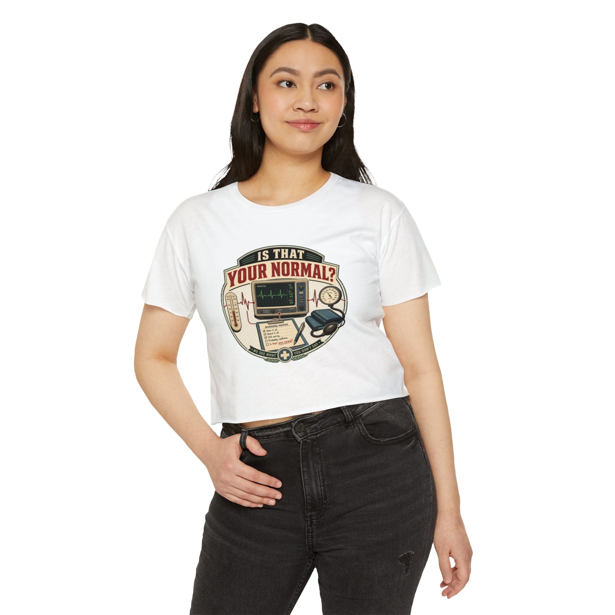Is That Your Normal? Medical Monitor Graphic Crop Top