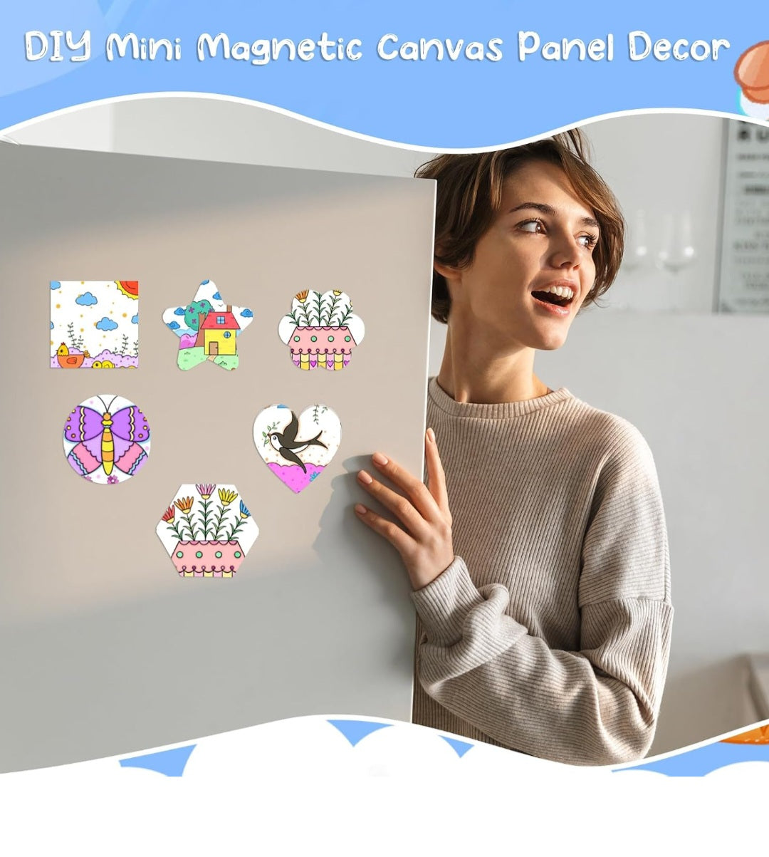 Paint-Your-Magnetic Mini Canvas | Made-to-Order DIY Craft Kit